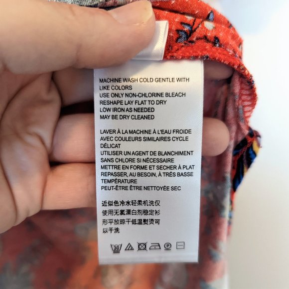 Anthropologie Maeve Windham Floral Print Tunic Top, Size S - Picture 6 of 8